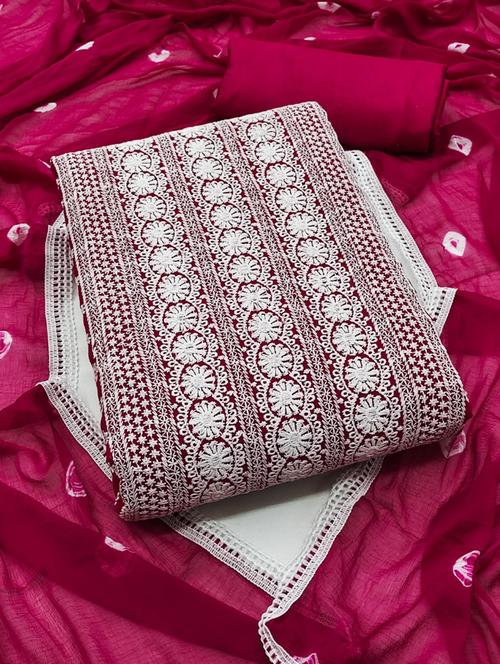 embroidered unstitched suit set - 21267026 - Very Small Image - 1