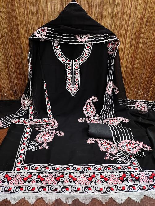 embroidered unstitched suit set - 21267067 - Very Small Image - 1