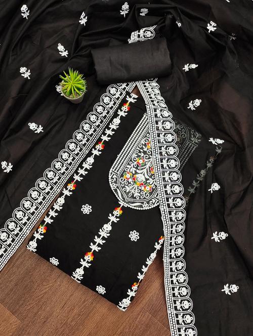 embroidered unstitched suit set - 21267138 - Very Small Image - 1