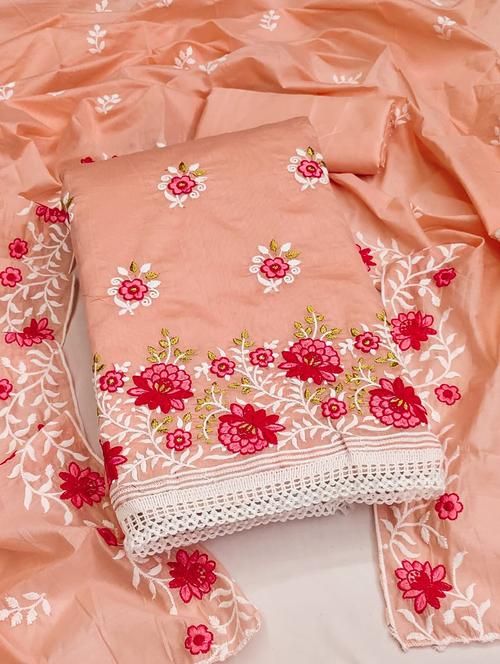 phulkari work unstitched suit set - 21267150 - Very Small Image - 1