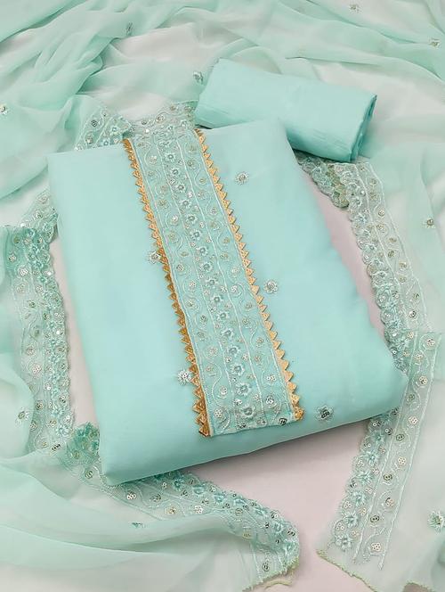 embroidered unstitched suit set - 21267169 - Very Small Image - 1