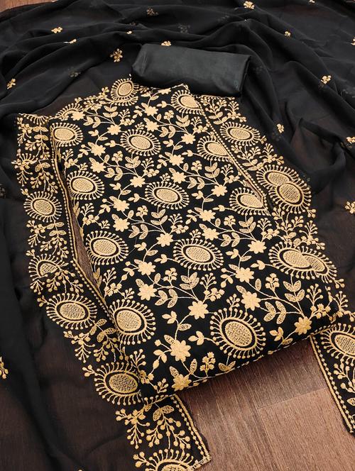 embroidered unstitched suit set - 21267192 - Very Small Image - 1