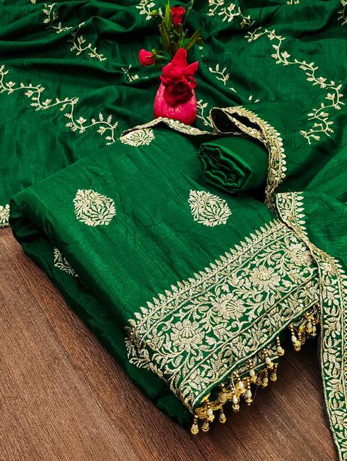 women embroidered unstitched suit set - 21267416 - Very Small Image - 1