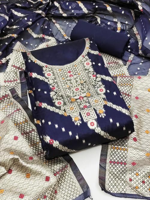 women self design unstitched suit set - 21267465 - Very Small Image - 1