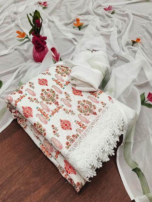 women embroidered unstitched suit set - 21267553 - Very Small Image - 1