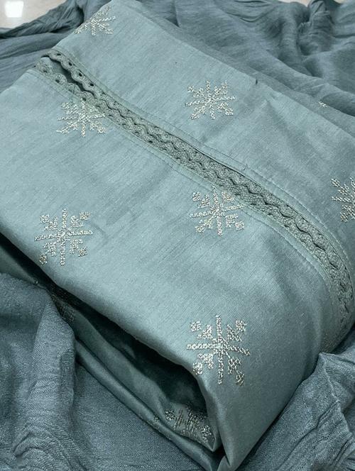 women embroidered unstitched suit set - 21267610 - Very Small Image - 1
