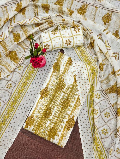 women embroidered unstitched suit set - 21267857 - Very Small Image - 1