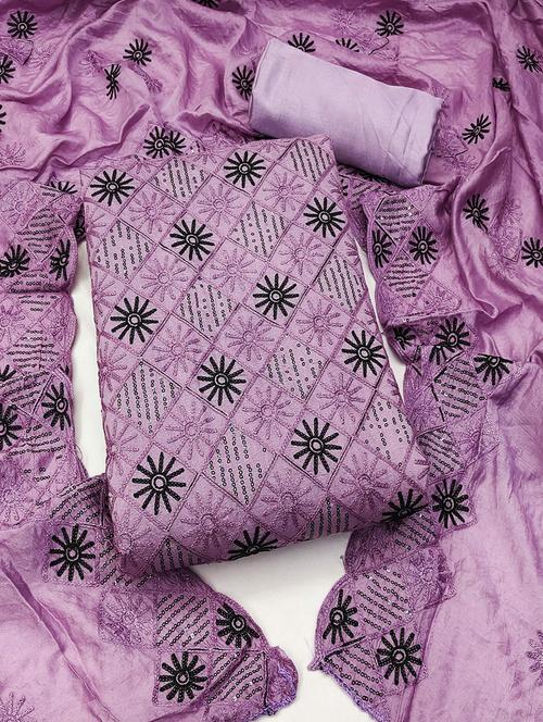 women embroidered unstitched suit set - 21267922 - Very Small Image - 1