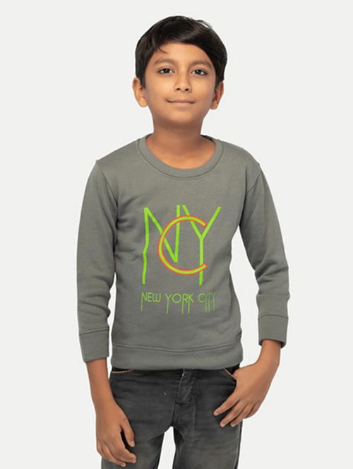 boy front print round neck sweatshirt - 21268452 - Very Small Image - 1