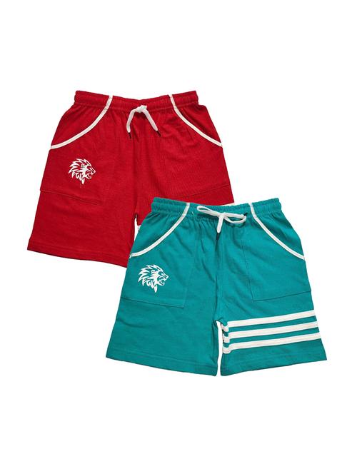 pack of 2 multi colored cotton blend shorts - 21268582 - Very Small Image - 1