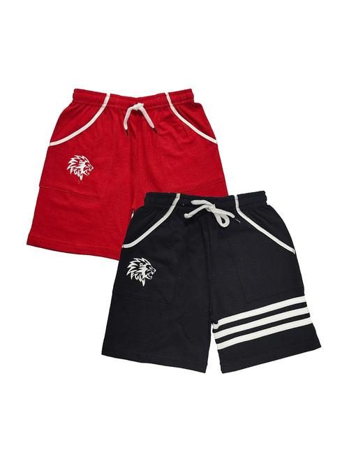 pack of 2 multi colored cotton blend shorts - 21268592 - Very Small Image - 1