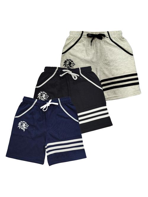 pack of 3 multi colored cotton blend shorts - 21268602 - Very Small Image - 1