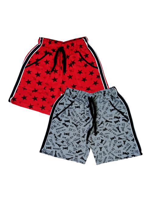 pack of 2 multi colored cotton blend shorts - 21268628 - Very Small Image - 1
