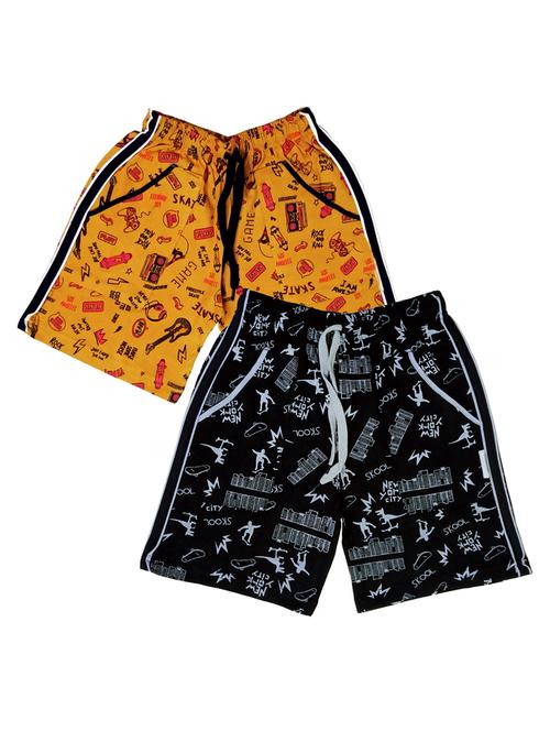 pack of 2 multi colored cotton blend shorts - 21268630 - Very Small Image - 1