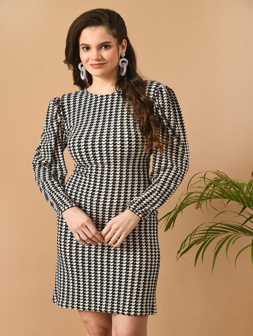 multi colored polyester aline dress - 21270071 - Very Small Image - 1