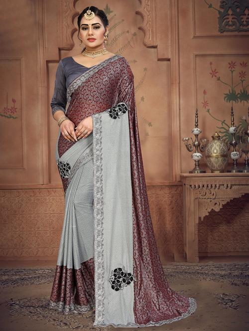 women embellished saree - 21270492 - Very Small Image - 1