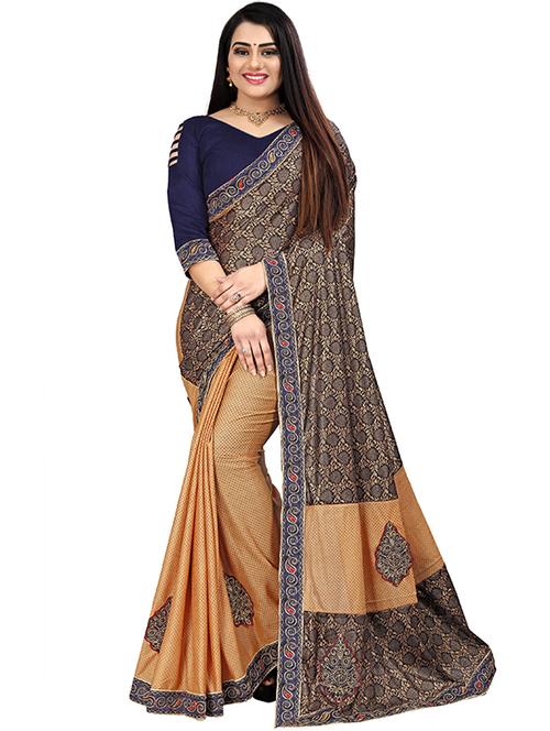 women self design embroidered saree with blouse - 21270626 - Very Small Image - 1