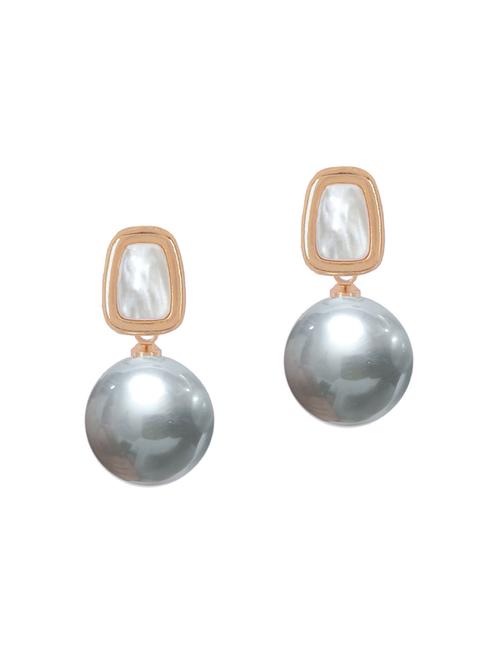 grey alloy drop earring - 21271031 - Very Small Image - 1