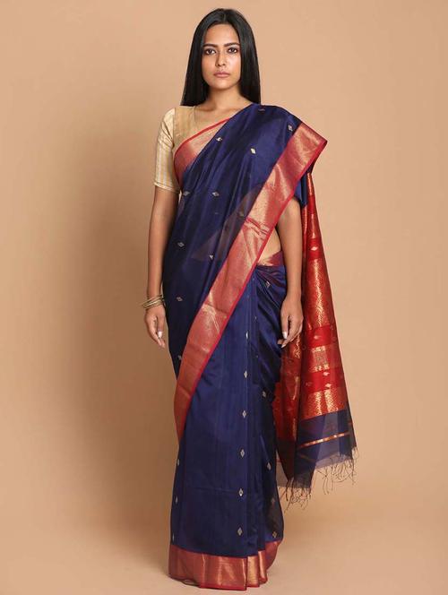 women self design maheshwari saree - 21271235 - Very Small Image - 1