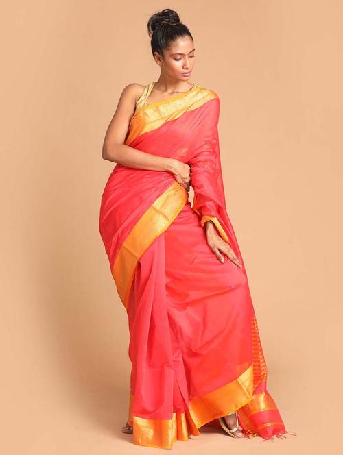 women self design maheshwari saree with blouse - 21271281 - Very Small Image - 1