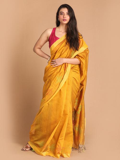 women self design handloom saree with blouse - 21271639 - Very Small Image - 1