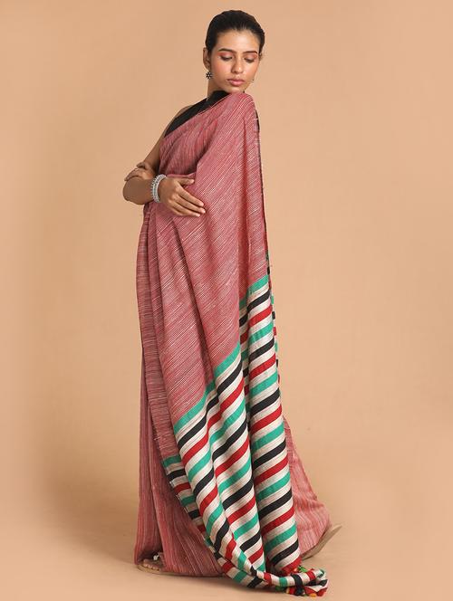 women self design handloom saree - 21271642 - Very Small Image - 1