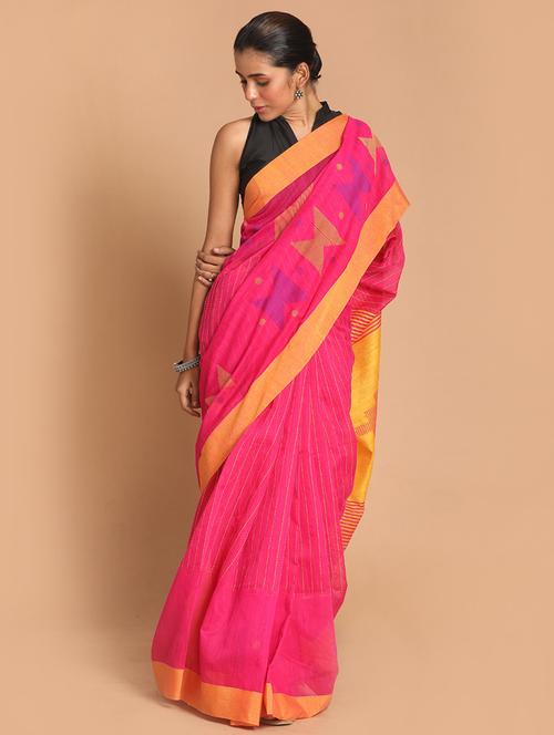 women self design handloom saree with blouse - 21271647 - Very Small Image - 1