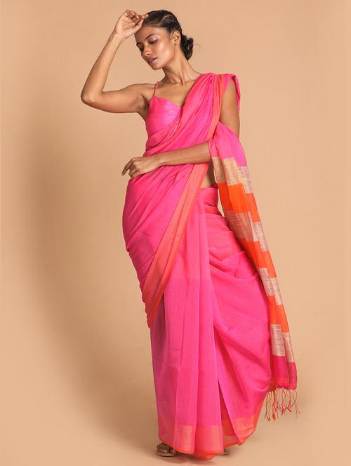 women self design handloom saree with blouse - 21271653 - Very Small Image - 1