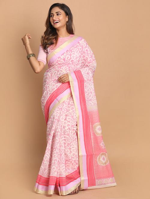 women self design handloom saree with blouse - 21272085 - Very Small Image - 1