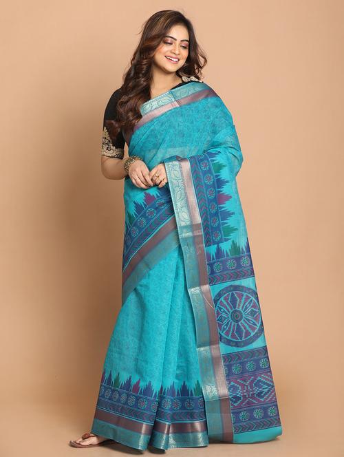 women self design handloom saree with blouse - 21272124 - Very Small Image - 1
