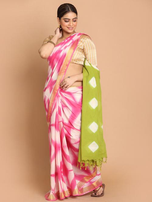 multi colored cotton handloom saree - 21272292 - Very Small Image - 1