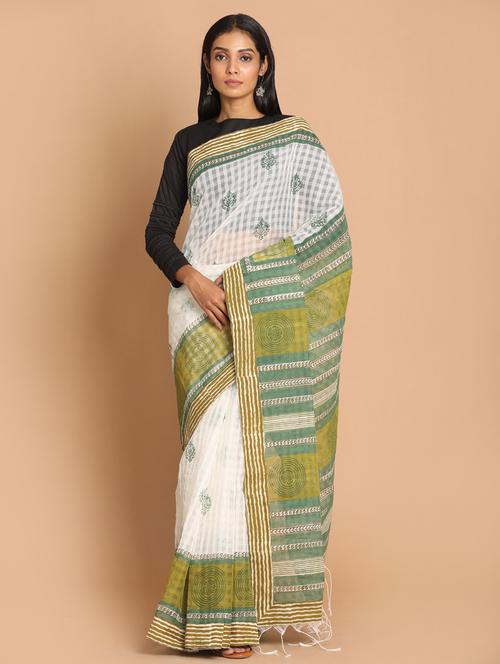 women self design handloom saree with blouse - 21272327 - Very Small Image - 1