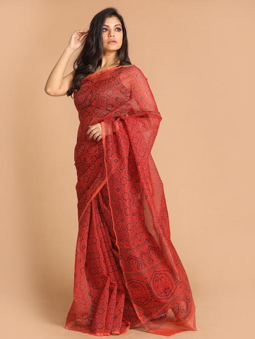women self design handloom saree with blouse - 21272367 - Very Small Image - 1
