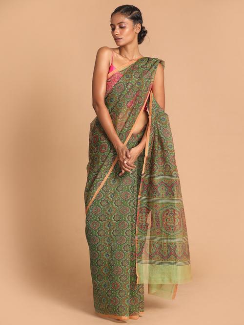 women self design handloom saree with blouse - 21272369 - Very Small Image - 1