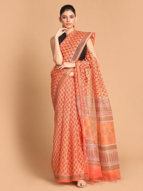 women kota doria saree with blouse - 21272413 - Very Small Image - 1