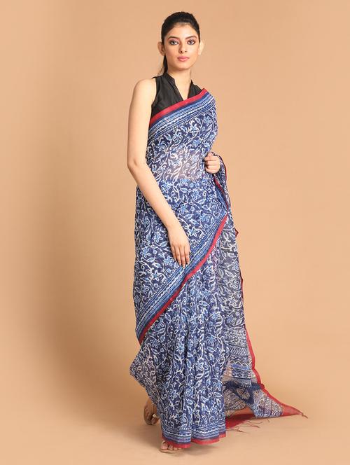 women handloom saree with blouse - 21272479 - Very Small Image - 1