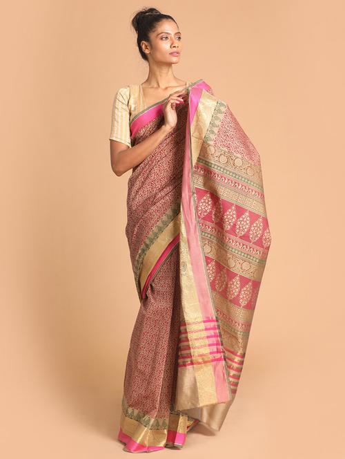 women handloom saree with blouse - 21272493 - Very Small Image - 1