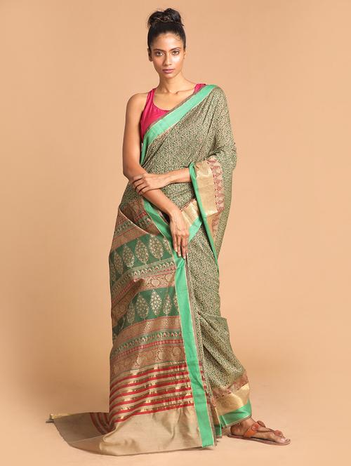 women handloom saree with blouse - 21272494 - Very Small Image - 1