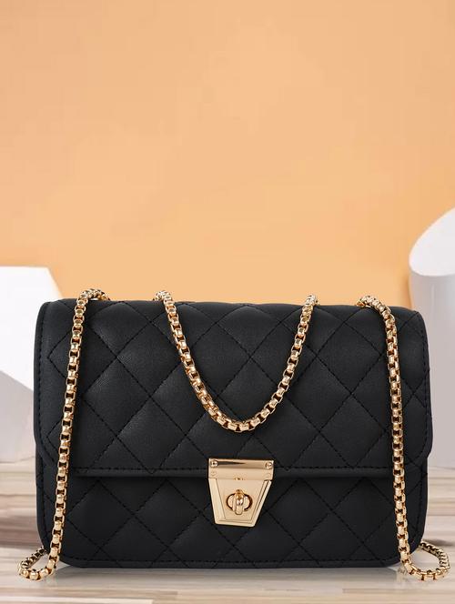 textured leatherette (pu) sling bag - 21273679 - Very Small Image - 1