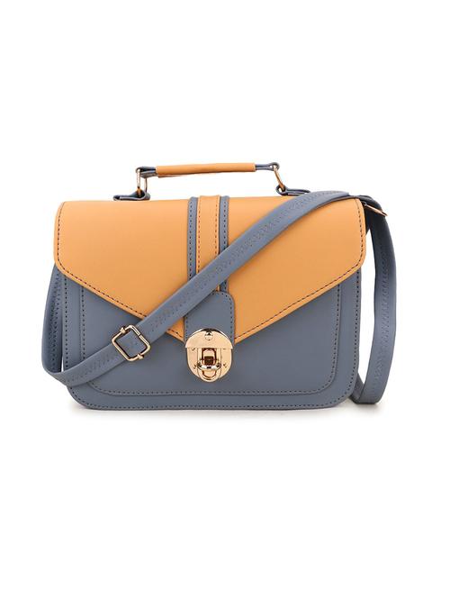 grey leatherette (pu) sling bag - 21273729 - Very Small Image - 1