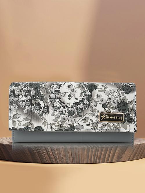 printed (pu) envelope clutch - 21273789 - Very Small Image - 1