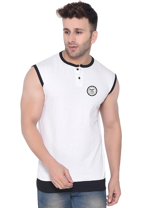 men plain sleeveless t-shirt - 21274821 - Very Small Image - 1