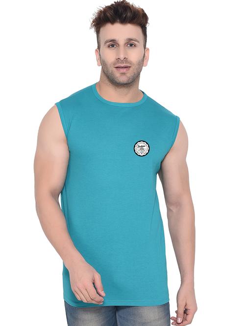 men plain sleeveless t-shirt - 21274847 - Very Small Image - 1