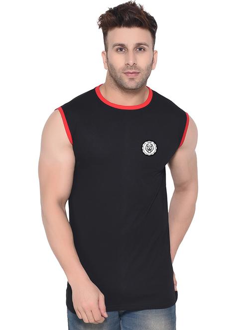 men plain sleeveless t-shirt - 21274880 - Very Small Image - 1