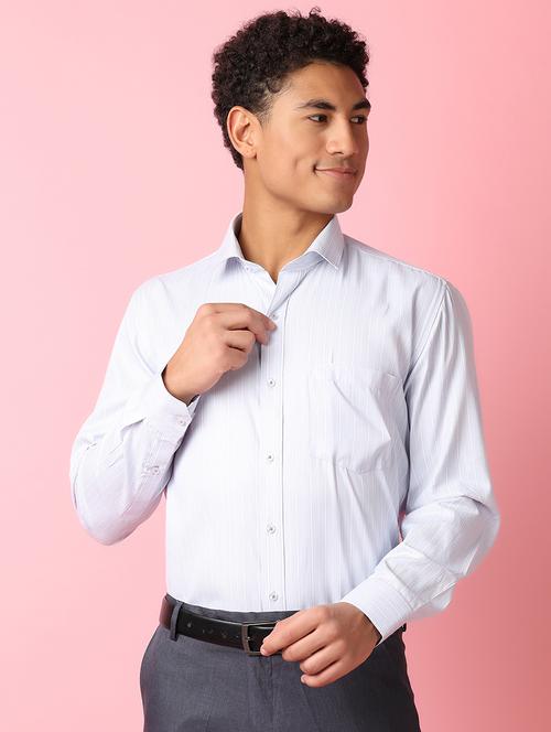 men long sleeves striped formal shirt - 21275472 - Very Small Image - 1
