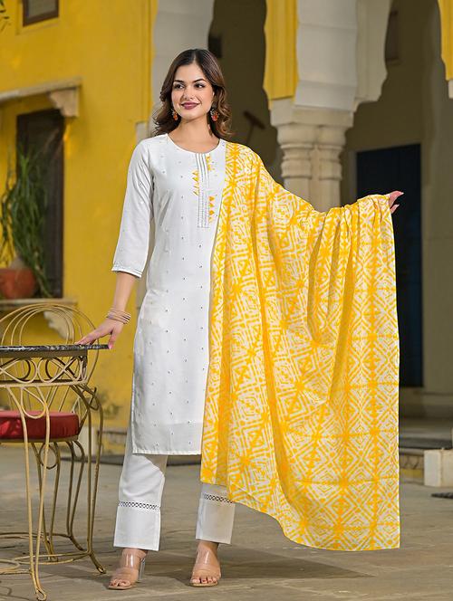 women three quarter sleeve suit set - 21276026 - Very Small Image - 1