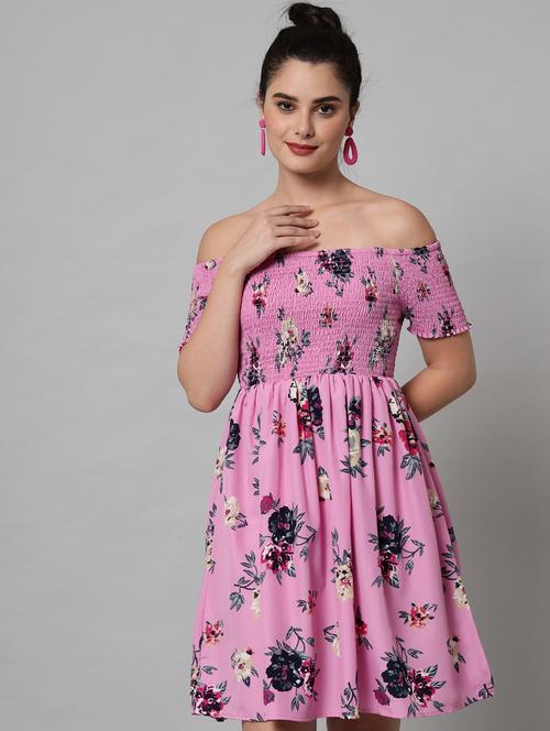 multi colored polyester aline dress - 21277966 - Very Small Image - 1