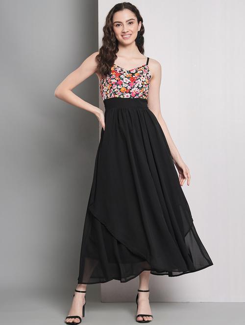 women printed fit & flare dress - 21277990 - Very Small Image - 1