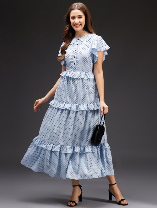 multi colored polyester gown dress - 21278007 - Very Small Image - 1