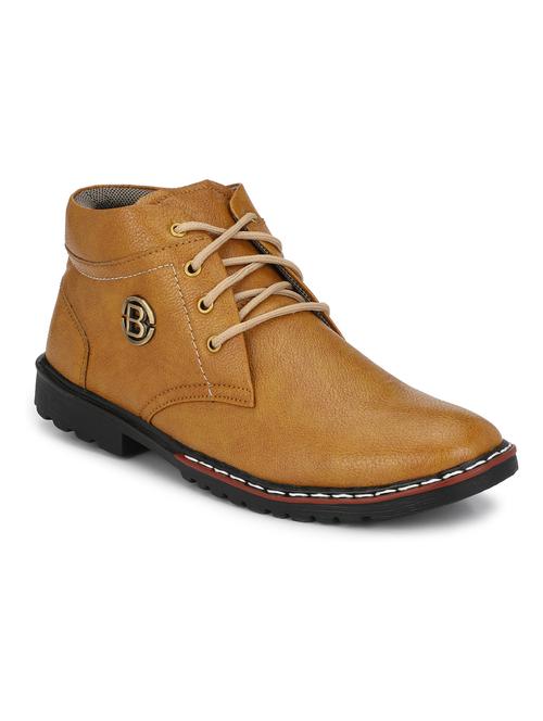 tan brown lace up boots - 21278747 - Very Small Image - 1